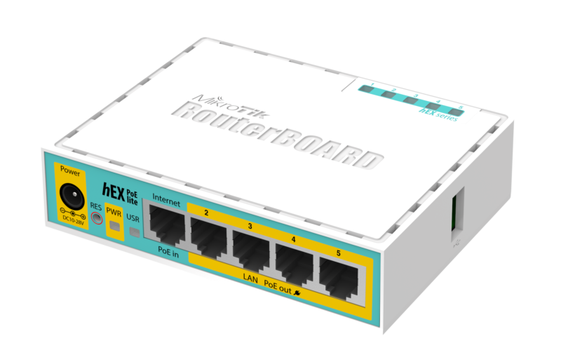 mikrotik hEX PoE lite